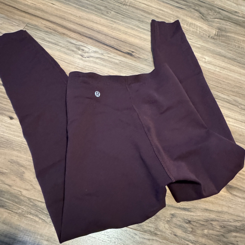 Lululemon Athletica Nulu Dark Burgundy Leggings